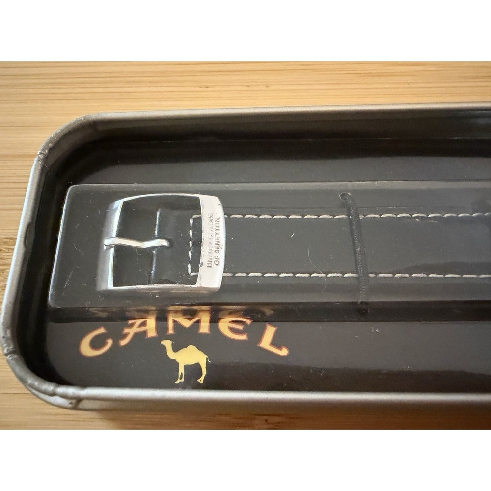 NIB Vintage 80s United Colors of Benetton Camel Cigarettes World Watch in Case - Picture 3 of 16